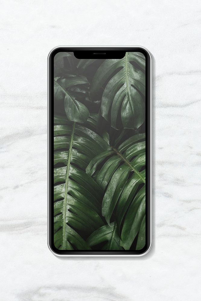 Blank smartphone screen mockup design