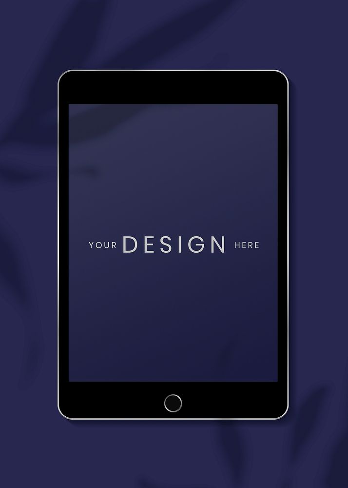 Digital tablet screen mockup design
