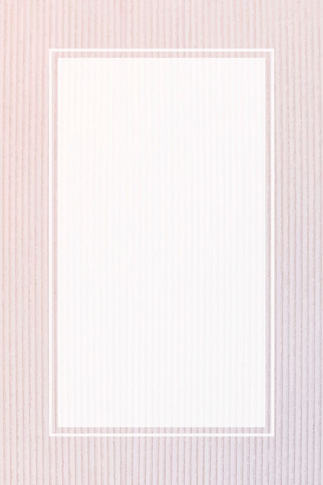 Blank rectangle pastel corduroy frame template vector