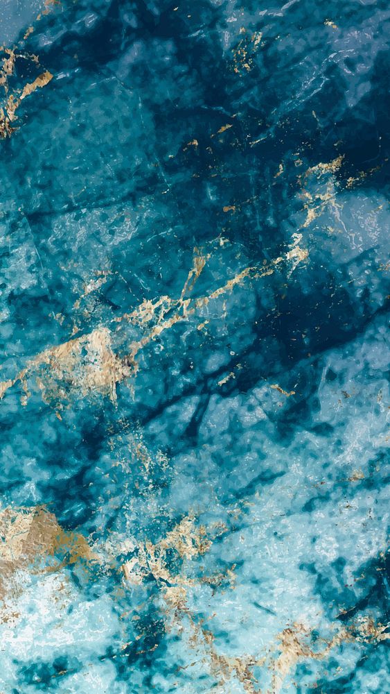 Blue aesthetic iPhone wallpaper, marble background 