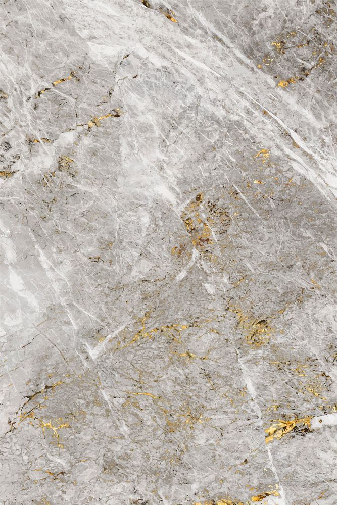 Gray and gold marble textured background vector
