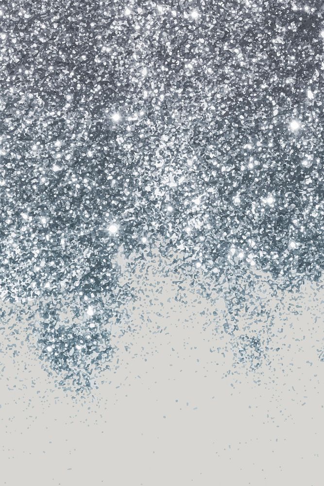 Silver glittery pattern background vector