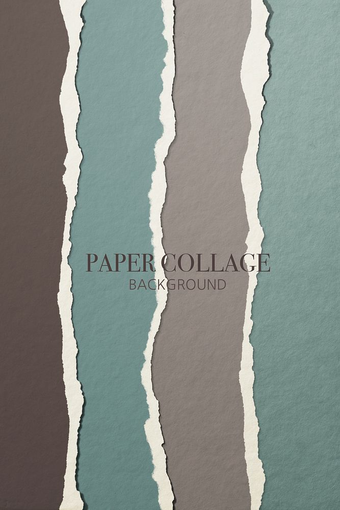 Torn paper collage background illustration