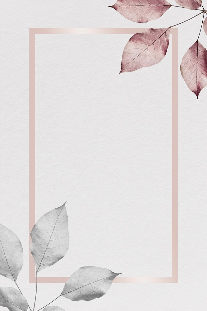 Metallic pink and silver leaves pattern background illustration