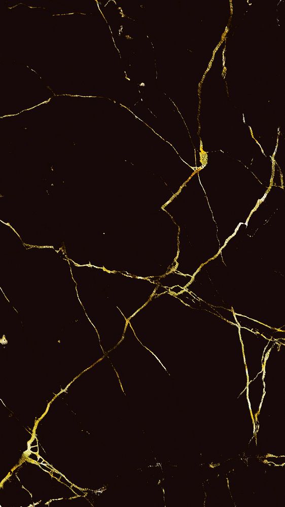 Black marble with gold lines textured mobile phone wallpaper