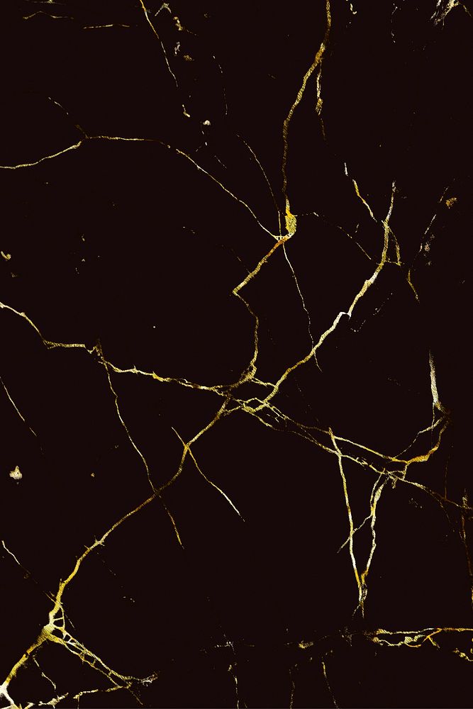 Black marble with gold lines textured mobile phone wallpaper