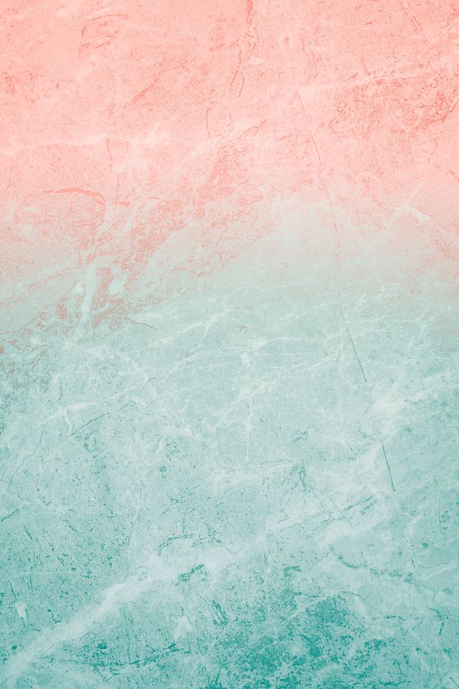Coral and sea-grass colored cement textured mobile phone wallpaper