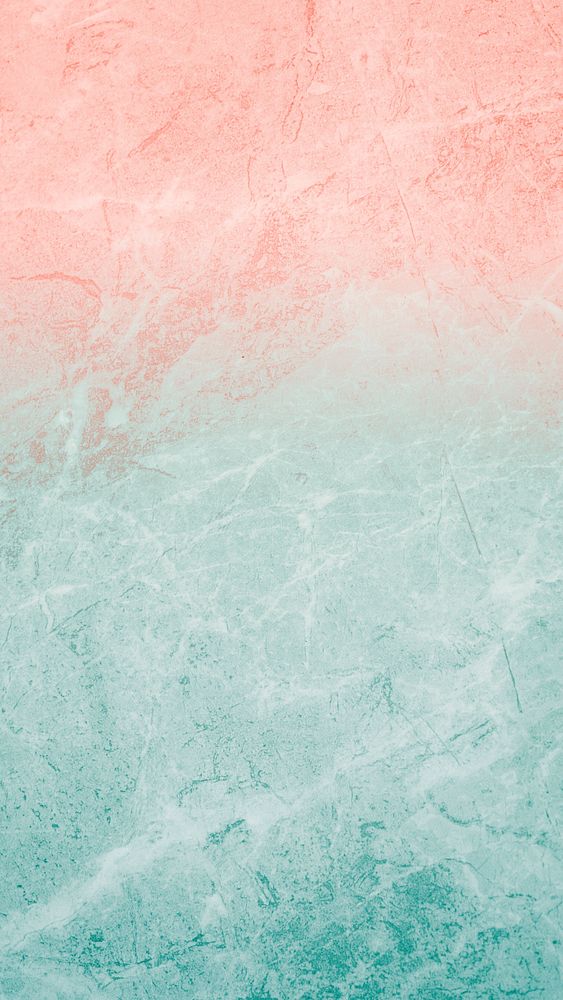 Coral and sea-grass colored cement texture mobile phone wallpaper