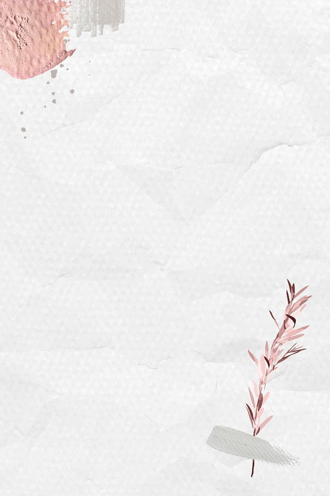 Eucalyptus pattern on crumpled background template vector