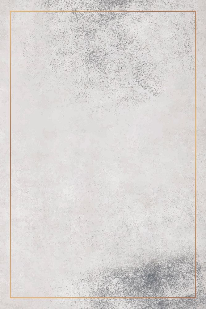 Rectangle copper frame on grunge gray background vector