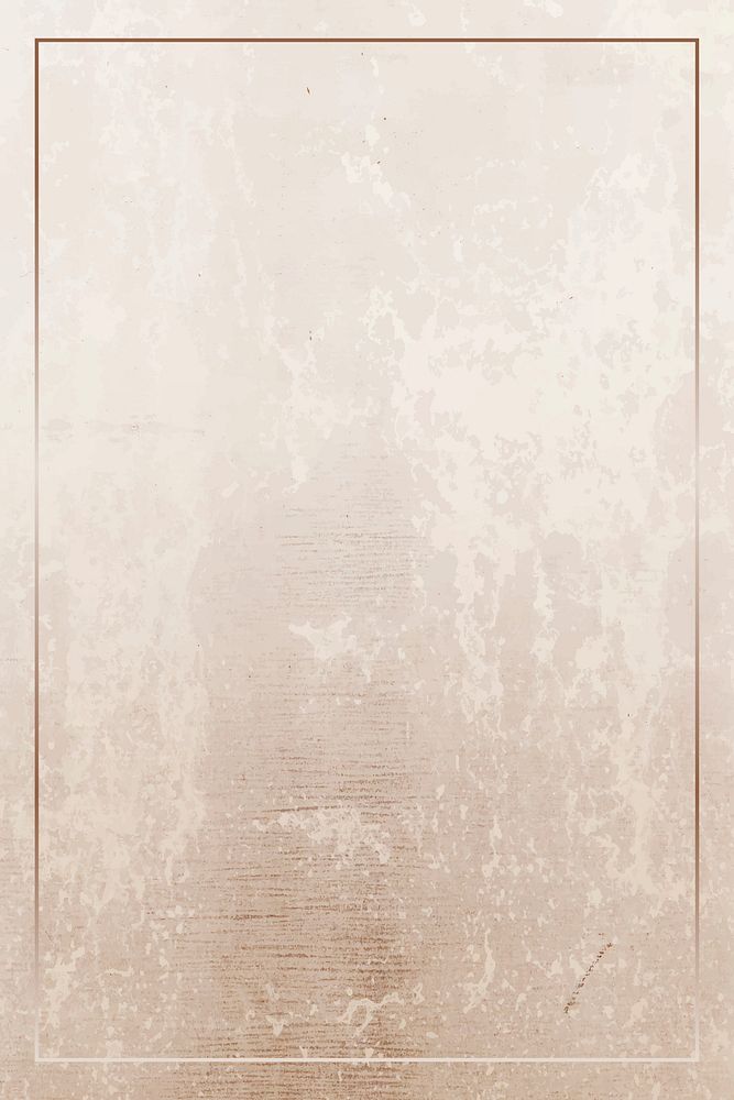 Rectangle gold frame on a grunge brown background vector