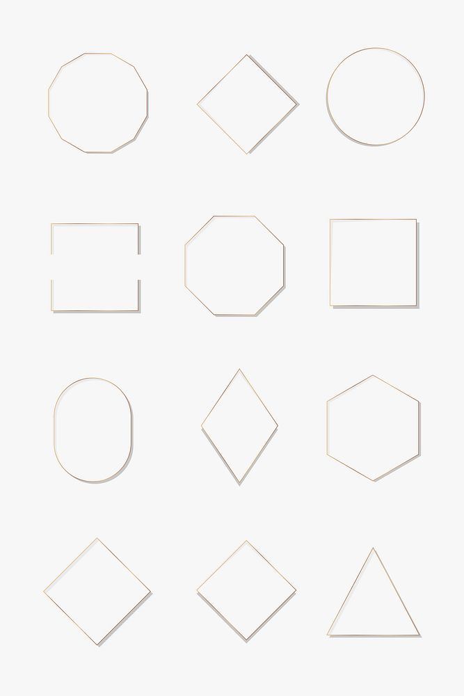 Collection of various frames template vector