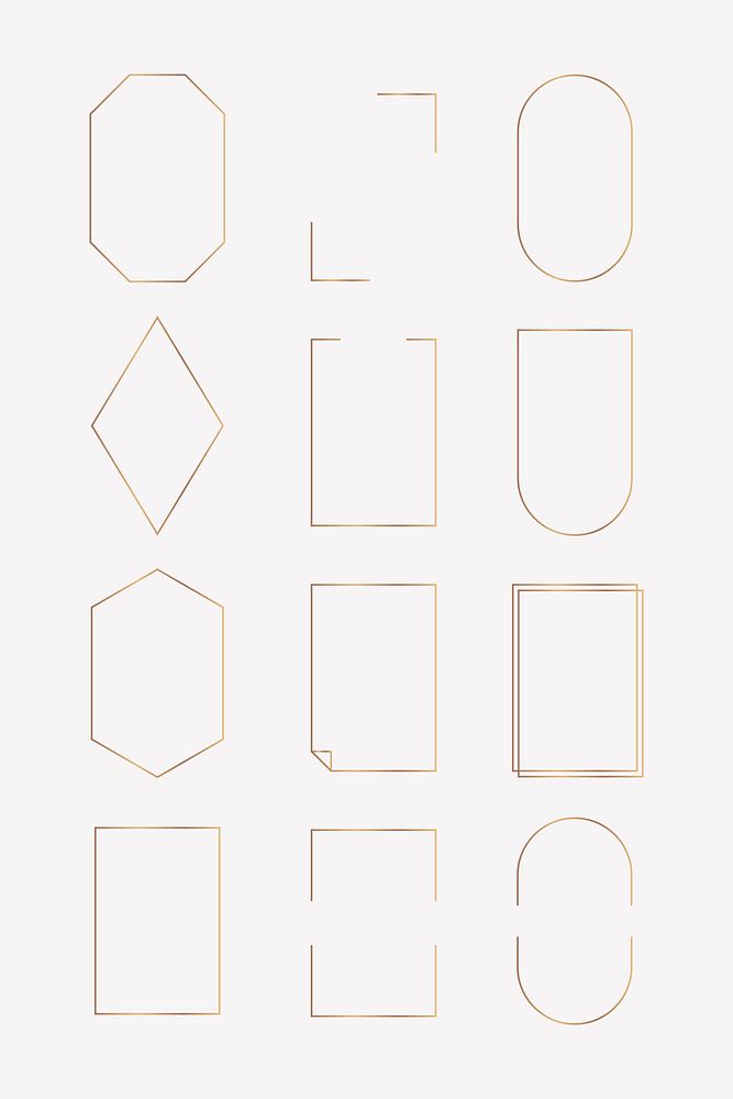 Collection of various frames template vector