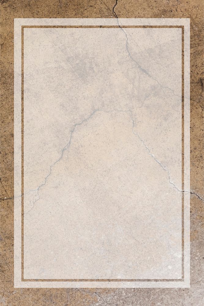 Blank transparent frame on an aged brown concrete wall vector