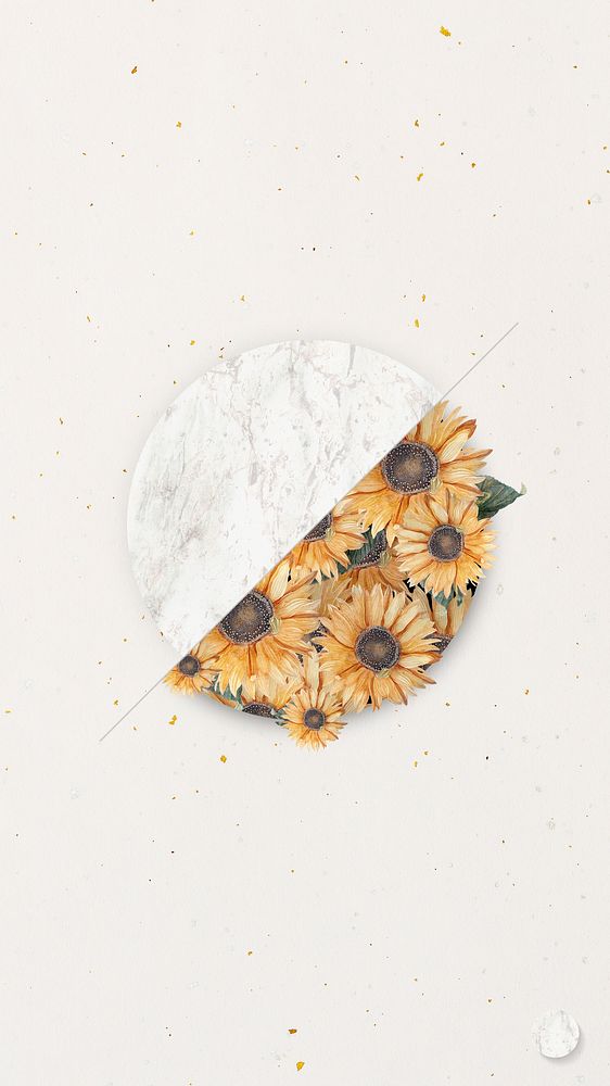 Flower bouquet on beige background illustration