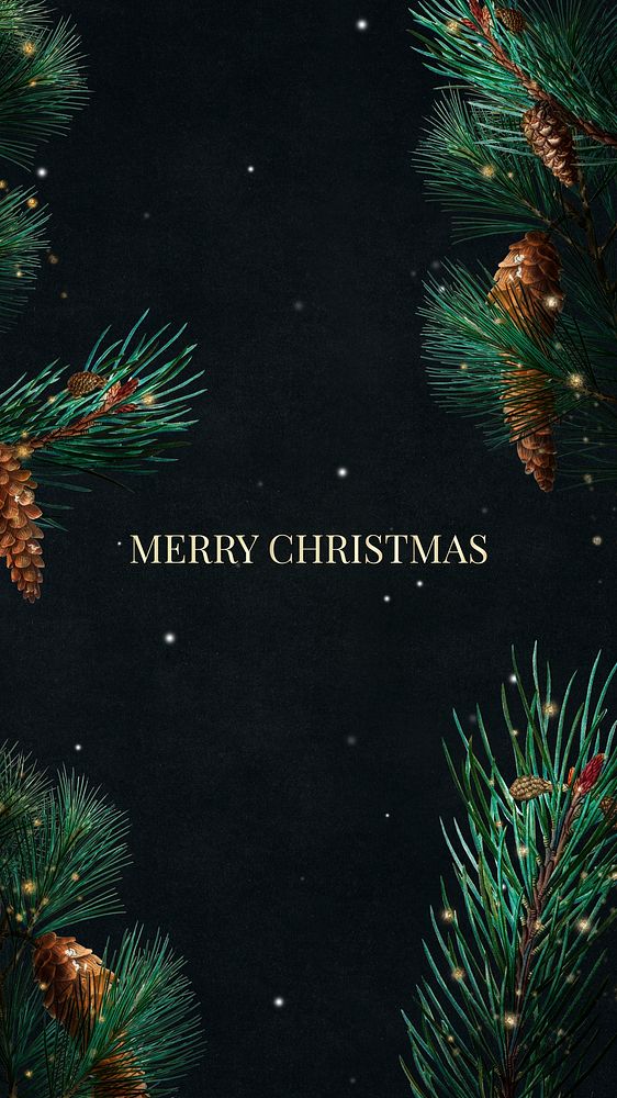 Festive merry Christmas frame mobile | Premium PSD - rawpixel