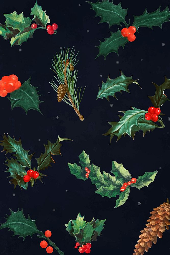 Festive Christmas design on a black background vector