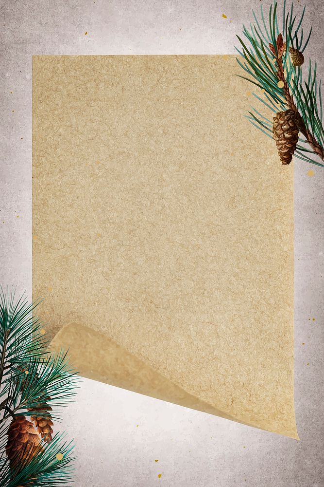 Blank golden Christmas frame vector
