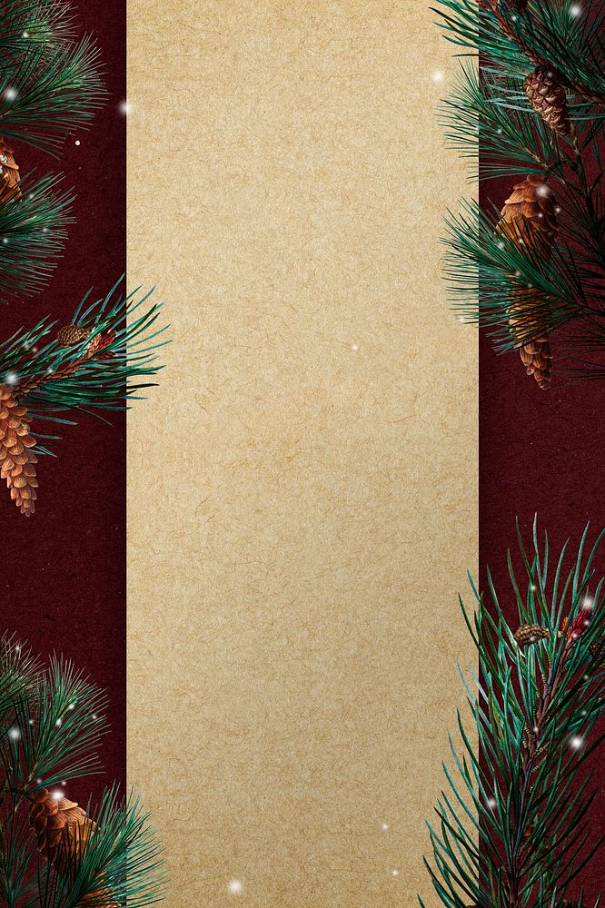 Blank golden Christmas frame design