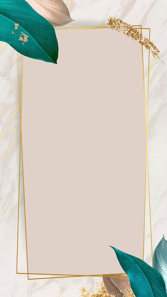 Botanical rectangle frame mobile phone | Premium Vector - rawpixel