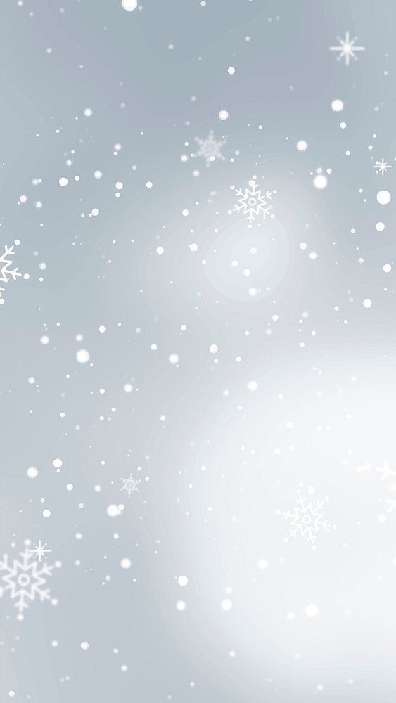 Snowflakes pattern mobile phone wallpaper vector