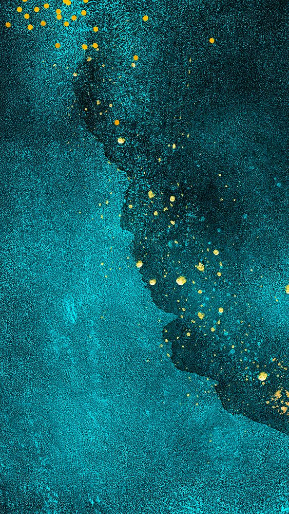 Blue iPhone wallpaper, abstract fluid marble background