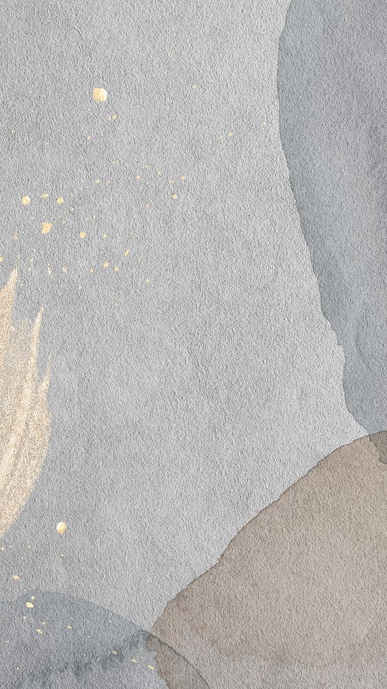 Gold splatter on watercolor background mobile phone wallpaper illustration