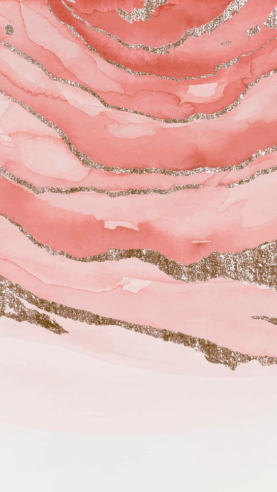 Pink iPhone wallpaper, abstract fluid marble background