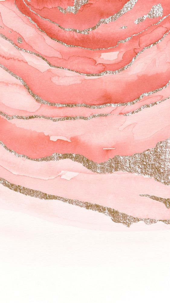 Shimmering pink watercolor brush stoke mobile phone wallpaper