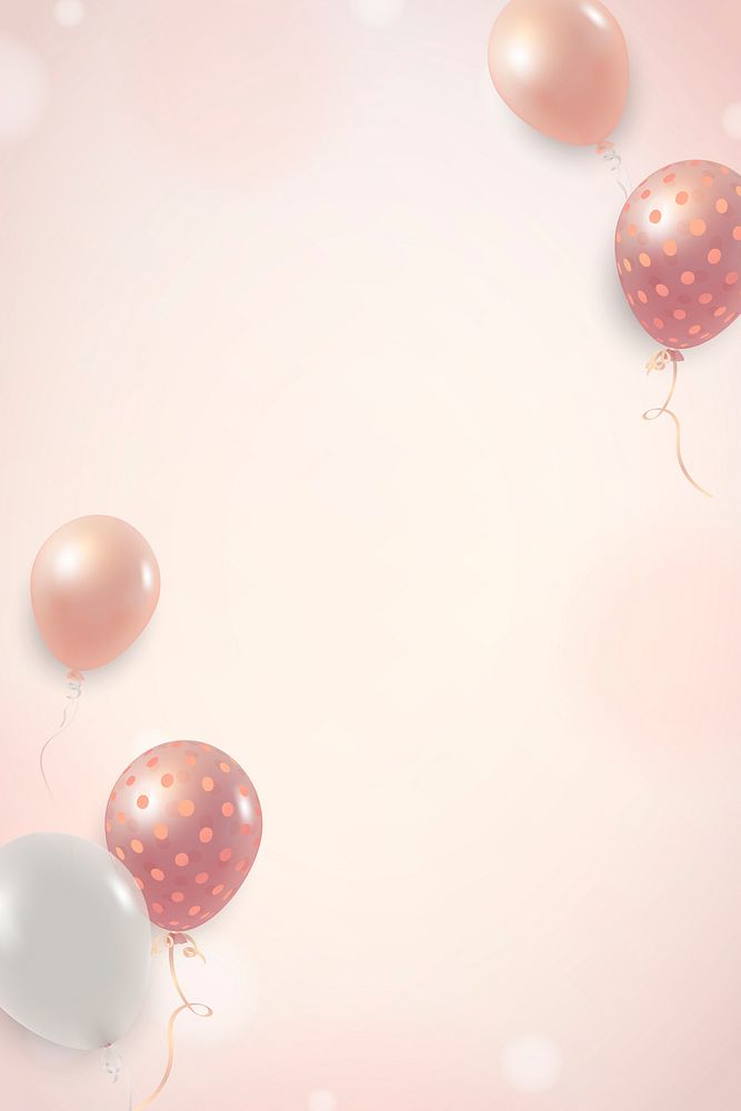 Elegant balloon background vector | Premium Vector - rawpixel