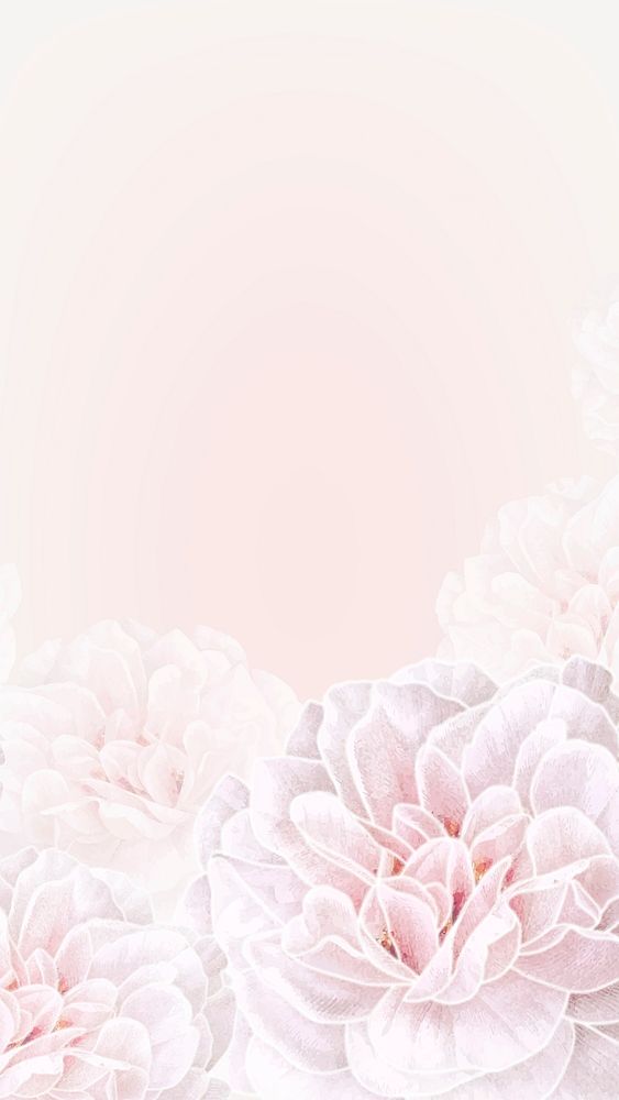 Floral frame mobile phone background vector 
