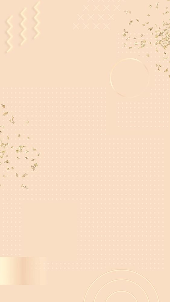 Pink gold Memphis Facebook story background vector