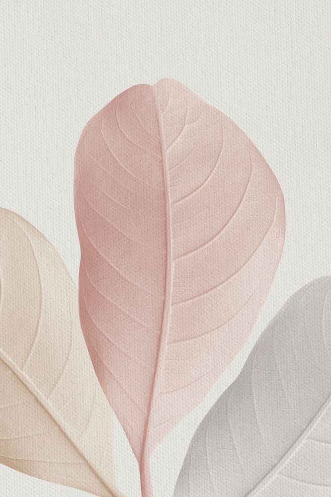 Closeup of pastel leaves texture design resource