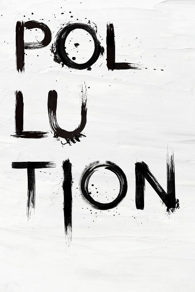 Grunge pollution on white background illustration