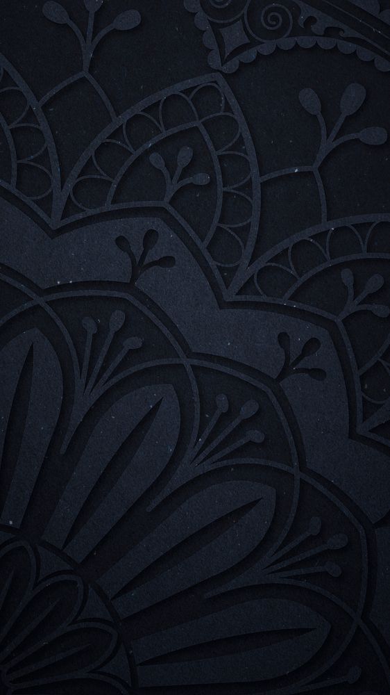 Dark blue arabesque patterned background design