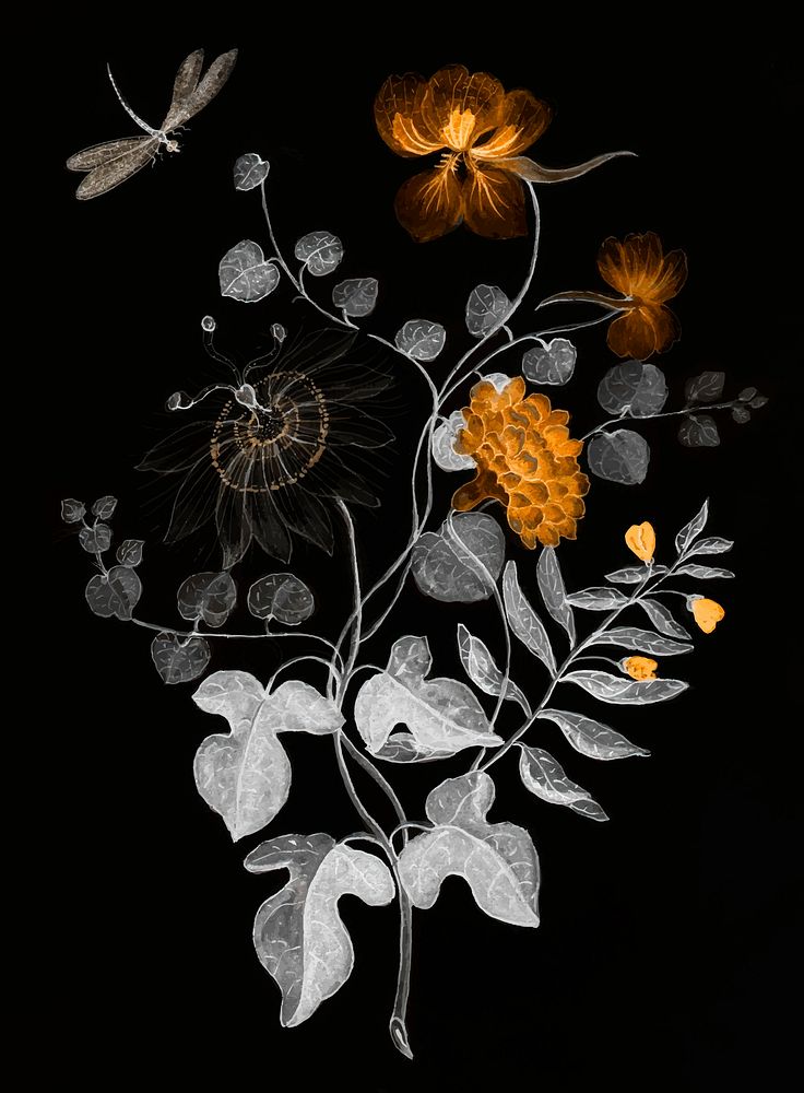 Still Life of flowers vintage illustration vector, remix from original artwork.