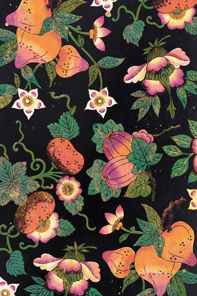 Colorful floral patterned background design