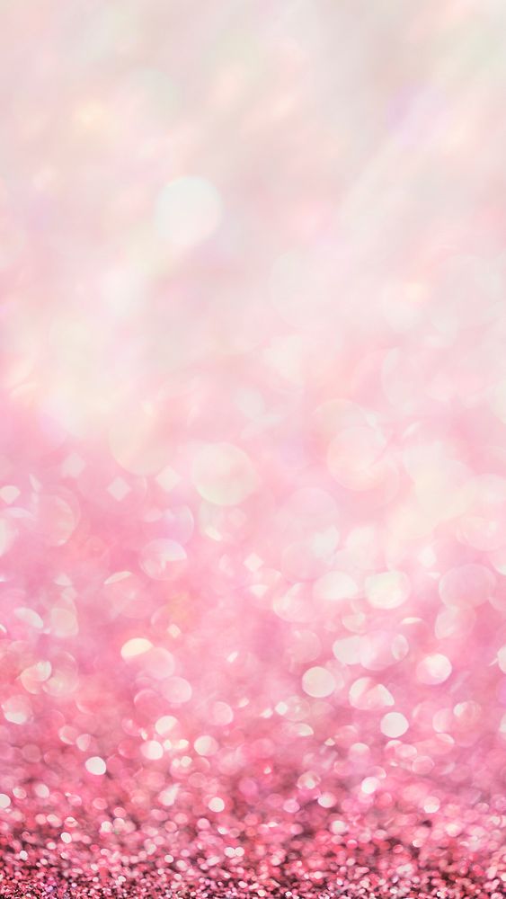 Pink glitter gradient bokeh mobile phone wallpaper