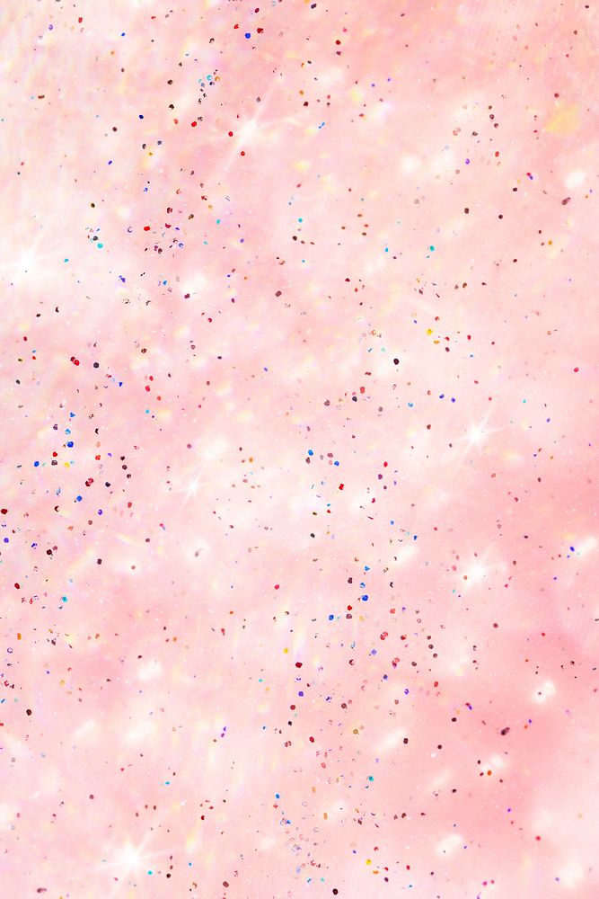 Soft pink sparkles confetti background background
