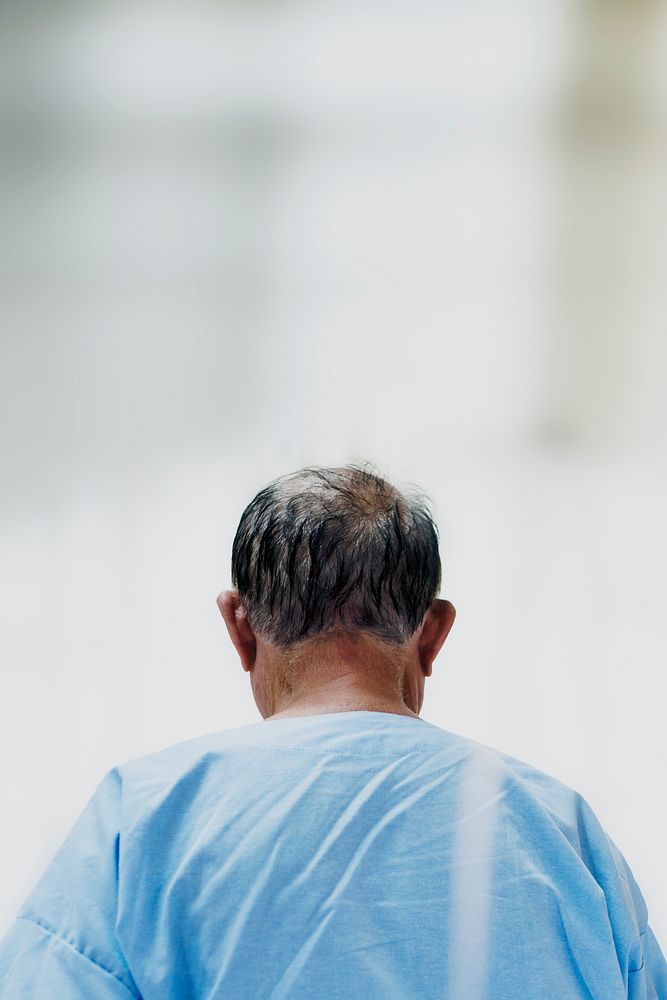 Elderly man in quarantine due to Coronavirus infection