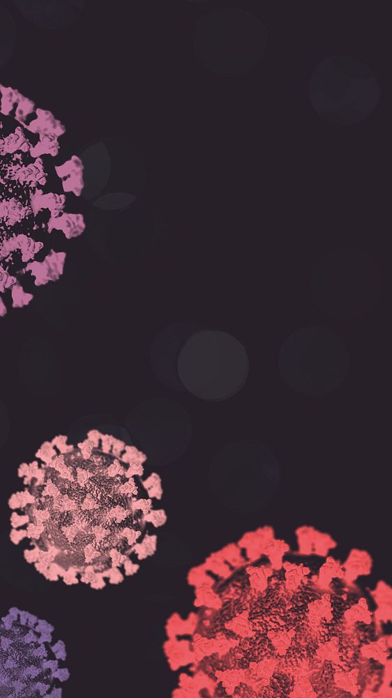Coronavirus cells background illustration