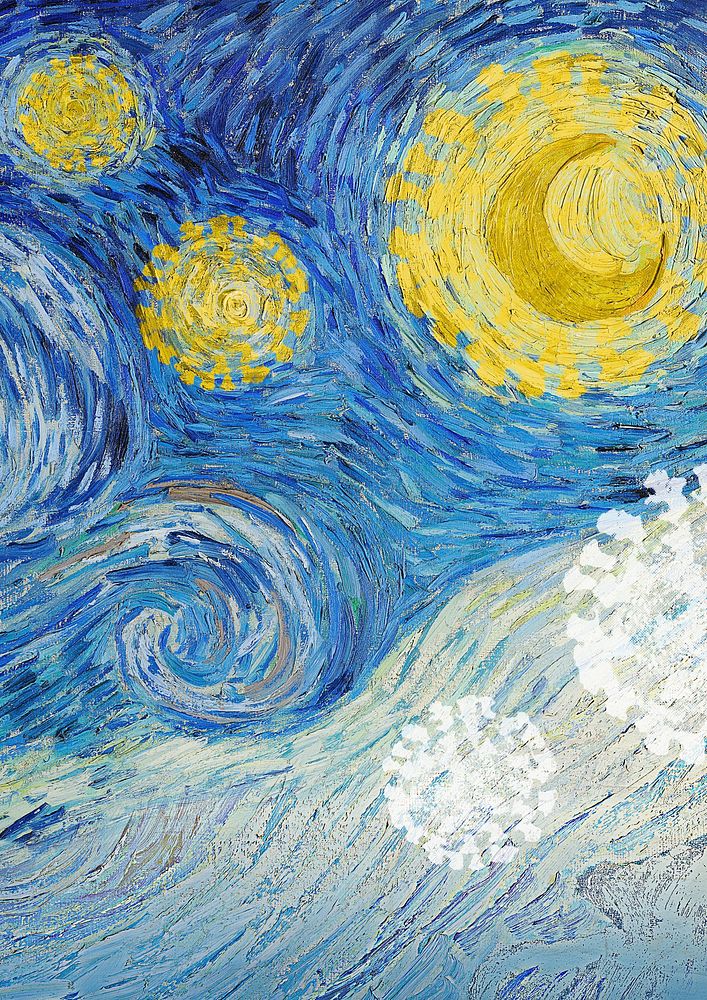 Van Gogh's The Starry Night coronavirus pandemic remix