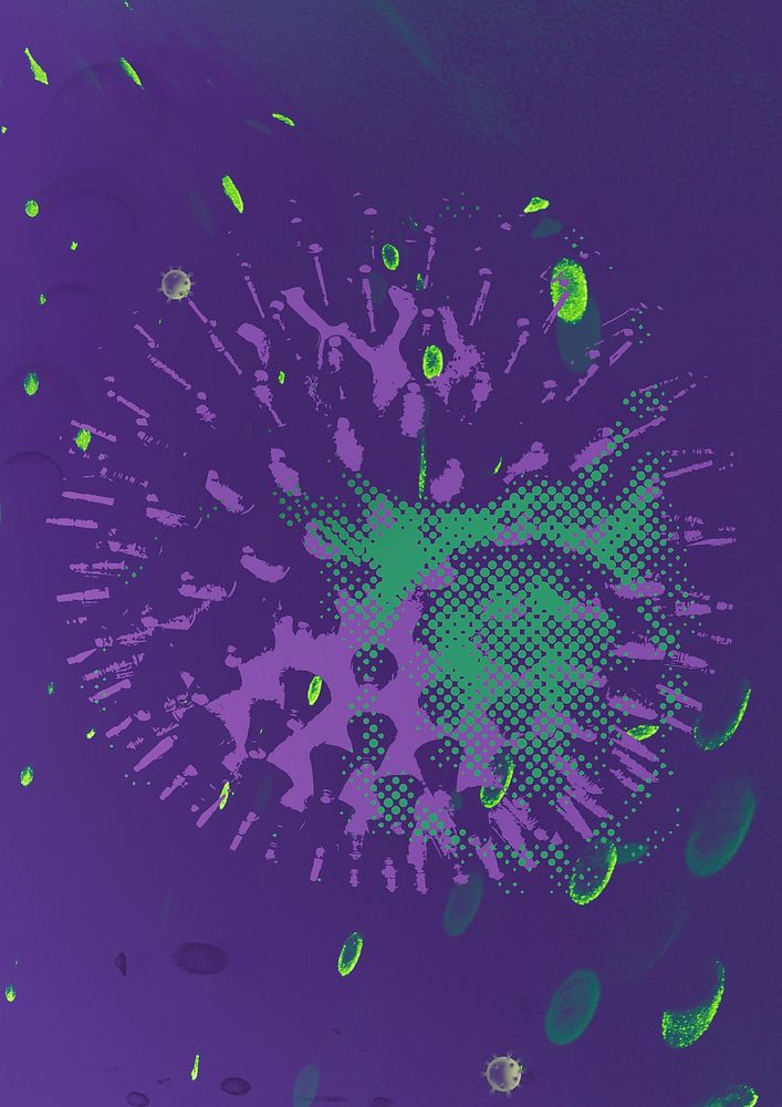 Purple infectious coronavirus outbreak 