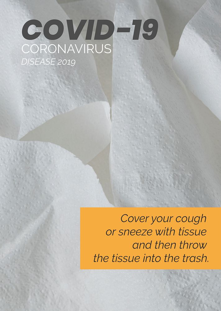 Coronavirus prevention social template mockup