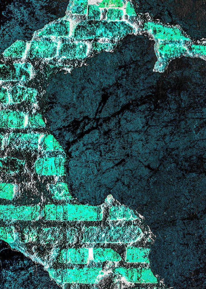 Blue cracked concrete wall background