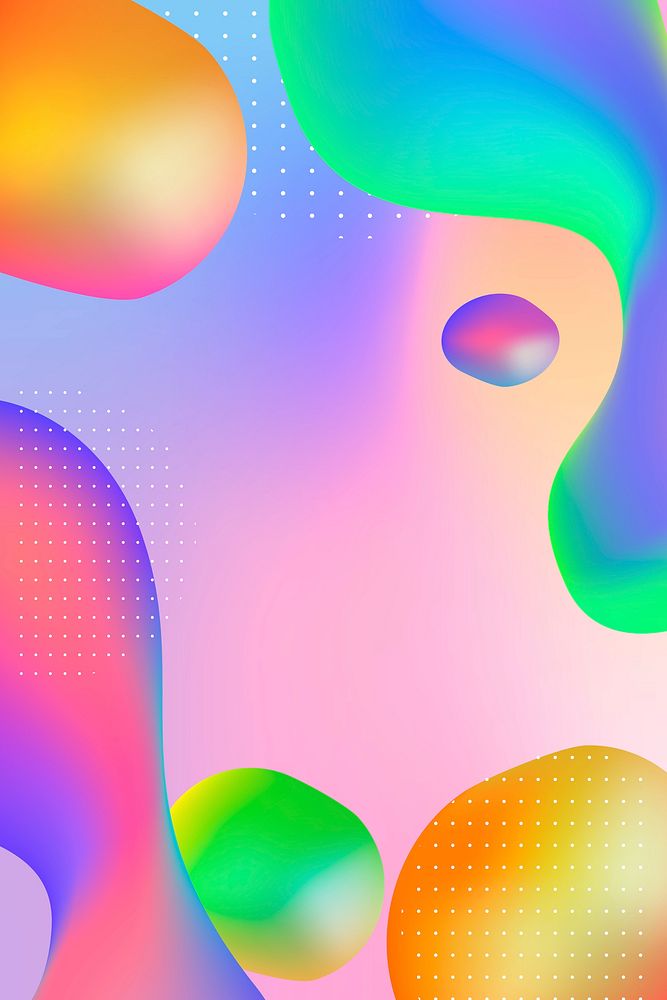 Colorful fluid gradient patterned background