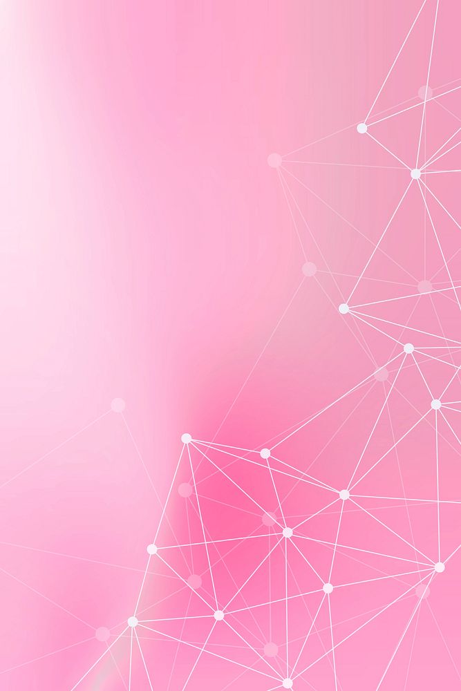 White network pattern on a taffy pink backgorund