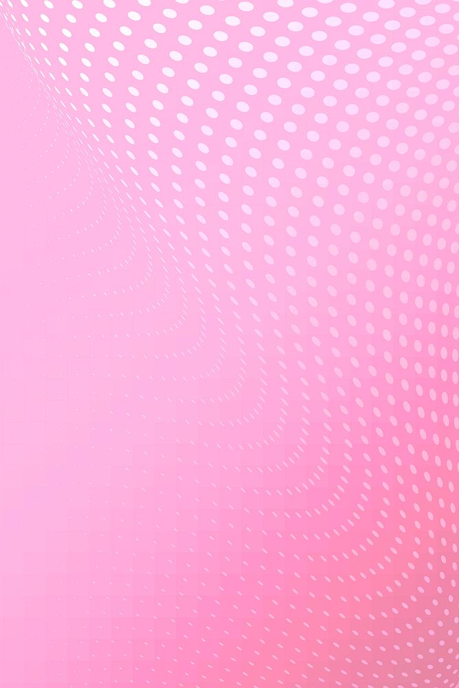 White dots pattern on a pink backgorund