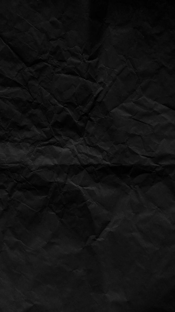 Black iPhone wallpaper, crumpled paper background
