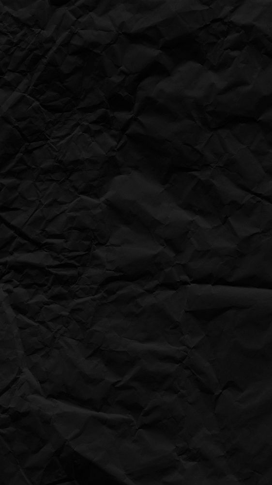Black iPhone wallpaper, crumpled paper background